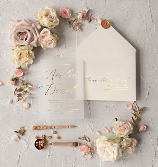  Złote Glamour zaproszenia ślubne wykonywane ręcznie klasyczne złote i błyszczące zaproszenie na slub 