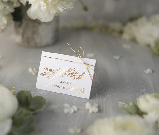  glamour eleganckie winietki na stół weselny wizytówki ślubne złote glamour, ozdobne winietki na ślub wizytówki dla gości weselnych, złote lub srebrne napisy