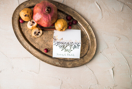  glamour ręcznie robione winietki ślubne wizytówki dla gości weselnych, rose gold lub złote