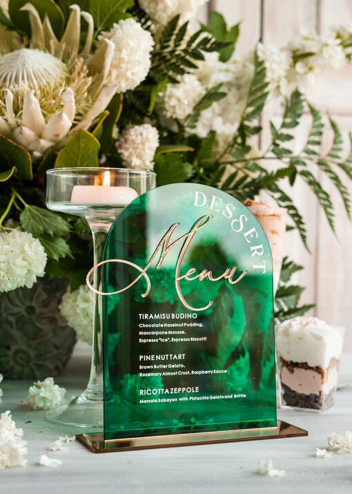  glamour menu deserowe, eleganckie menu weselne, welurowe menu weselne, karty dań na stoły weselne, dekoracja stołów weselnych, dekoracja na stołach weselnych, karta deserów i ciast