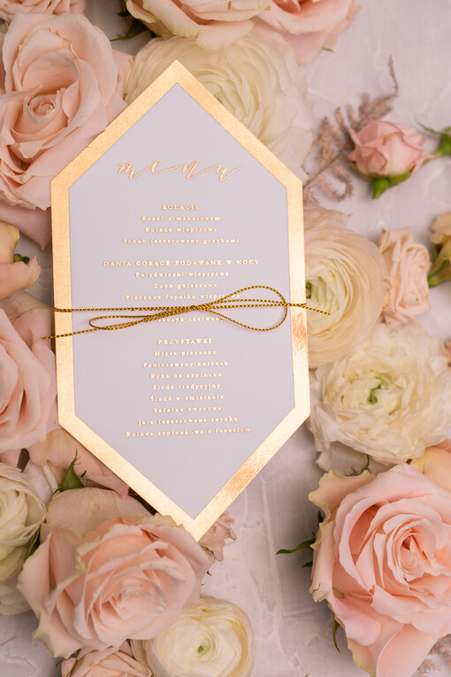  glamour menu plan podawania dań weselnych   