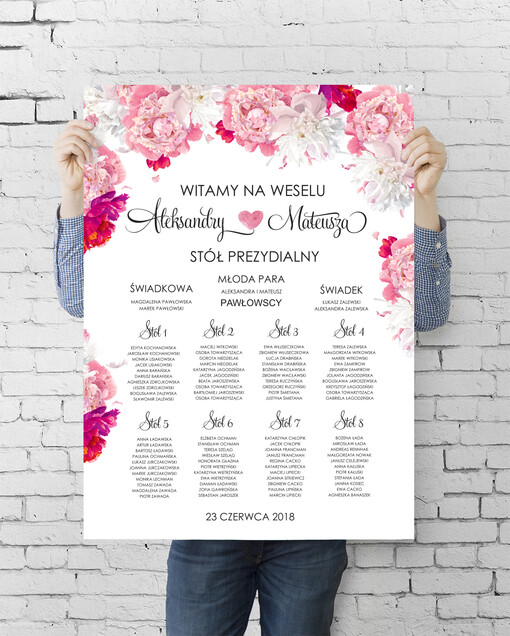  plan stołu plakat  plan stołów  weselnych usadzenie gości na weselu