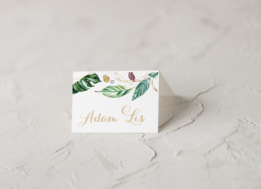  rustykalne eleganckie winietki na stół weselny wizytówki ślubne, eko rustykalne