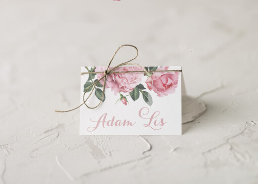  rustykalne ślubne winietki na stół weselny, w stylu rustykalnym