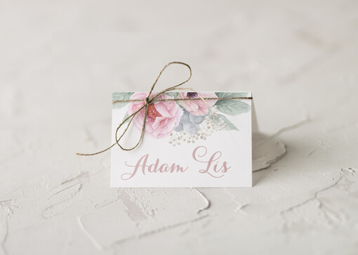  rustykalne winietki ślubne wizytówki na stół weselny, rustykalne ekologiczne