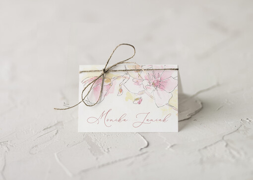  rustykalne winietki ślubne wizytówki dla gości weselnych, rustykalne ekologiczne