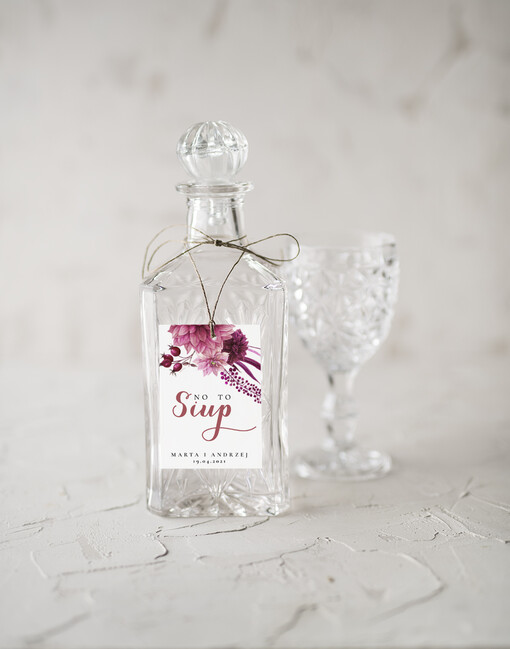  rustykalne etykieta na wódkę zawieszka na alkohol weselny, rustykalne z waszą treścią