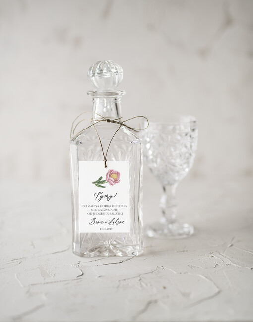  rustykalne zawieszki na wódkę weselną, rustyklane dużo treści do wyboru