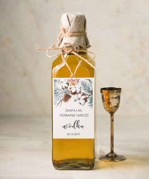  rustykalne etykieta na alkohol weselny, rustykalne i ekologiczne