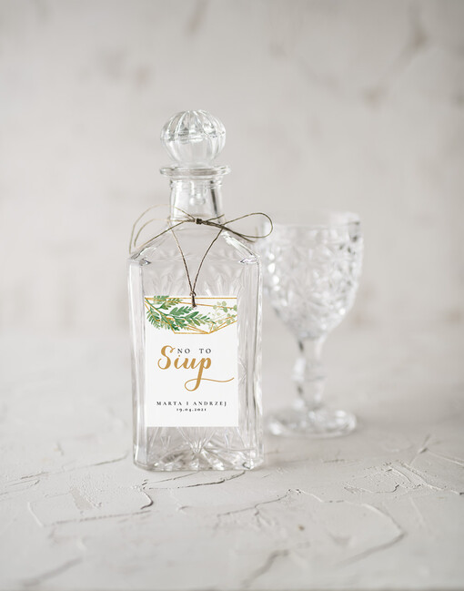  rustykalne zawieszki na wódkę weselną, rustkalne z dowolną treścią