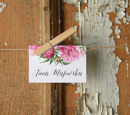  Boho/etno/pióra ręcznie robione winietki ślubne wizytówki dla gości weselnych