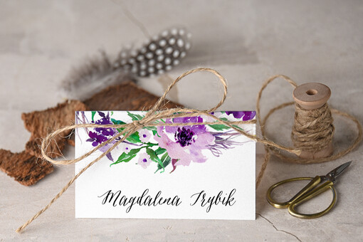  Boho/etno/pióra ślubne winietki na stół weselny