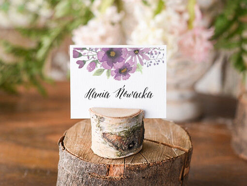  Boho/etno/pióra ślubne winietki wizytówki dla gości weselnych