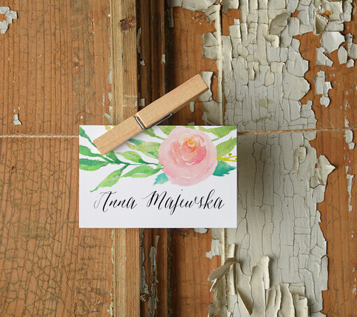  Boho/etno/pióra ozdobne winietki na ślub wizytówki dla gości weselnych