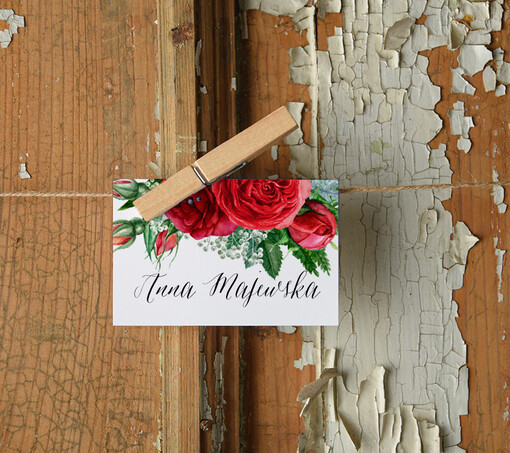  Boho/etno/pióra winietki ślubne wizytówki na stół weselny