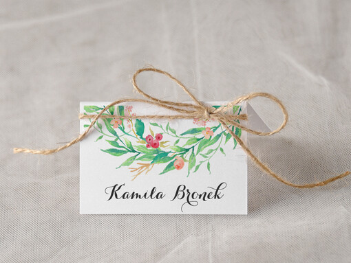  Boho/etno/pióra usadzenie gości na weselu winietki