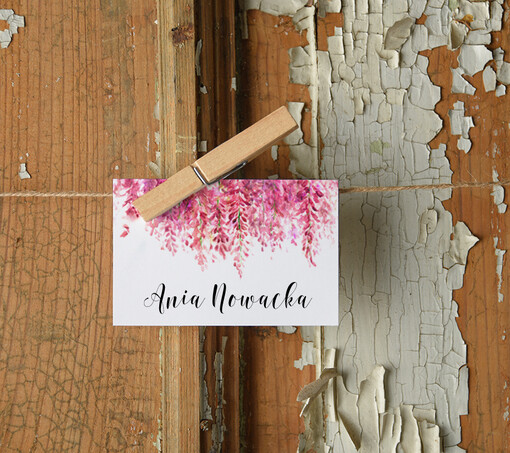  Boho/etno/pióra winietki ślubne wizytówki dla gości weselnych