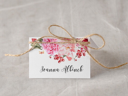  Boho/etno/pióra usadzenie gości na weselu winietki