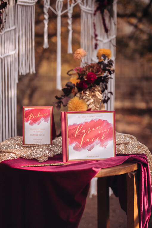  Boho/etno/pióra ksiega pamiątkowa na wpisy gości weselnych, boho eteryczne romantyczne