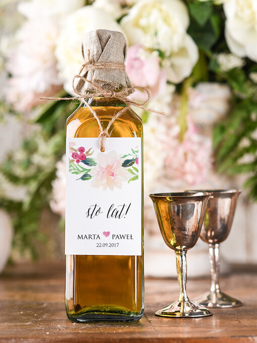  boho/etno/pióra zawieszka na alkohol weselny, boho duzo tekstow do wyboru