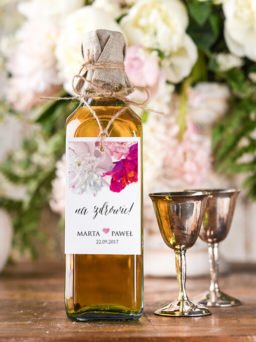  boho/etno/pióra ślubne zawieszki na alkohole, boho wasza tresc