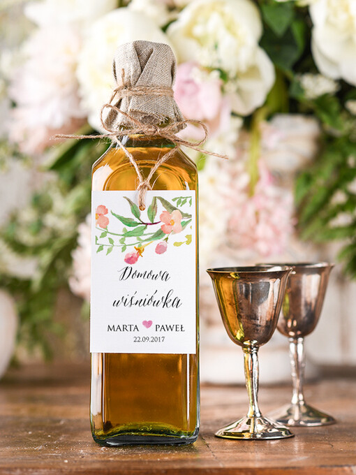  boho/etno/pióra zawieszki na alkohole weselne, boho smieszne teksty