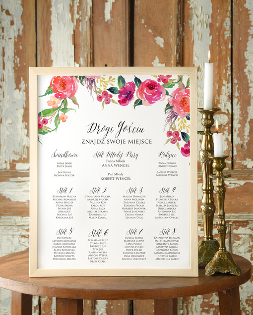  Plakaty Boho powitanie i usadzenie gości plan stołów weselnych, plakaty boho kwiaty eteryczne