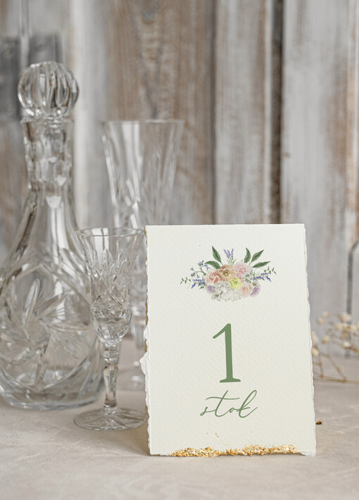  Glamour Złocone szarpane brzegi Numery na stoły weselne, numerki na stół stoły weselne, zlocone klasyczna elegancja