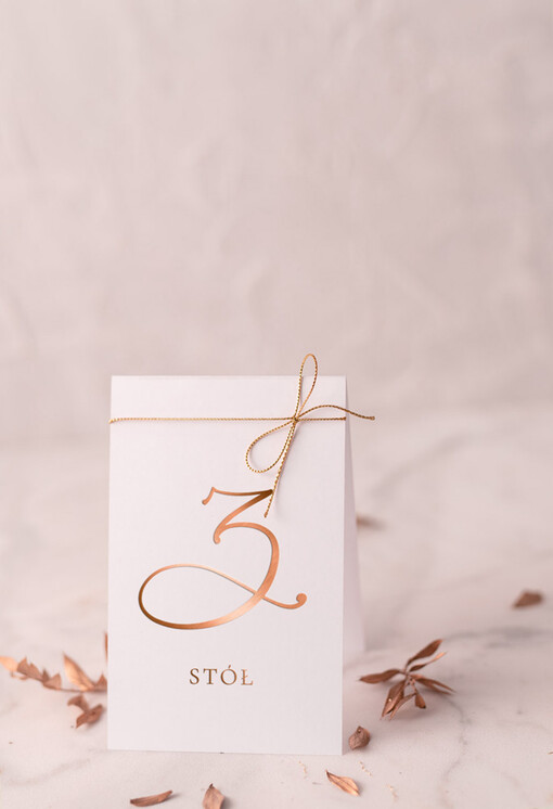  Glamour numerek stojak na stół weselny, zlocone klasyczna elegancja