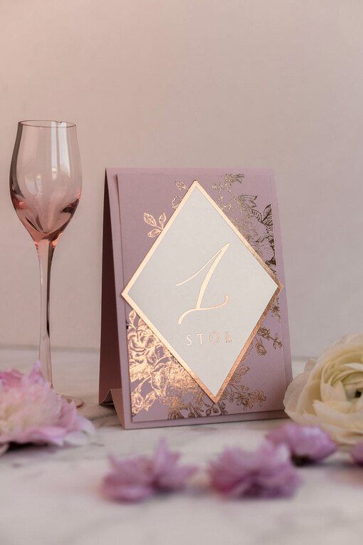  Glamour numerki na stoliki ślubne, złote w stylu glamour