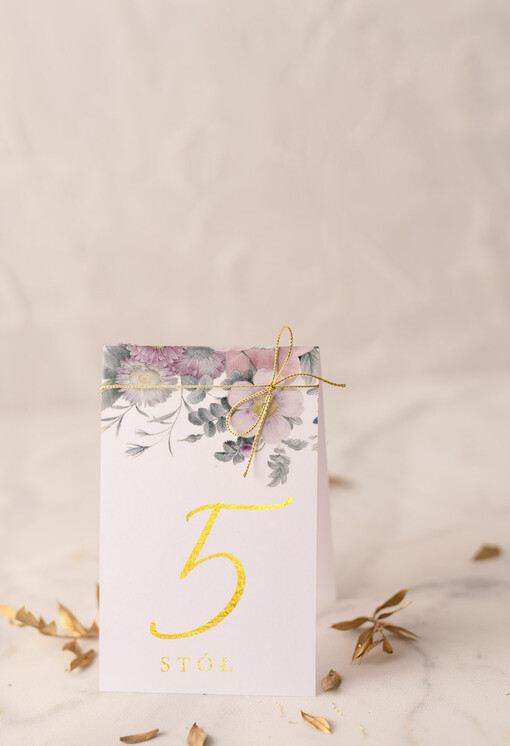  Glamour usadzenie gości numery na stół weselny, zlocone w stylu glamour