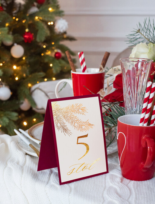  Glamour numery na stół gości weselnych złocone w stylu glamour   