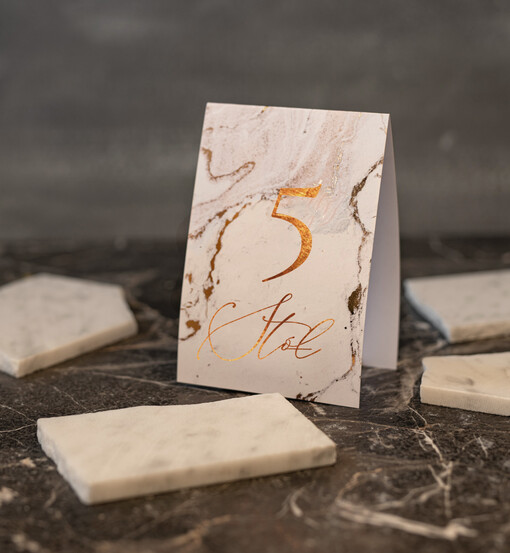  Glamour tabliczka z numerem stołu weselnego, złote złocone eleganckie i klasyczne