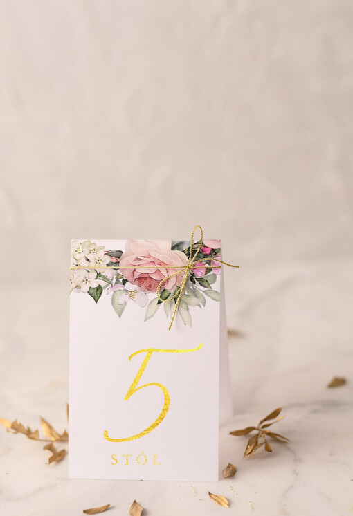  Glamour numerki na stół stoły weselne, złote w stylu glamour