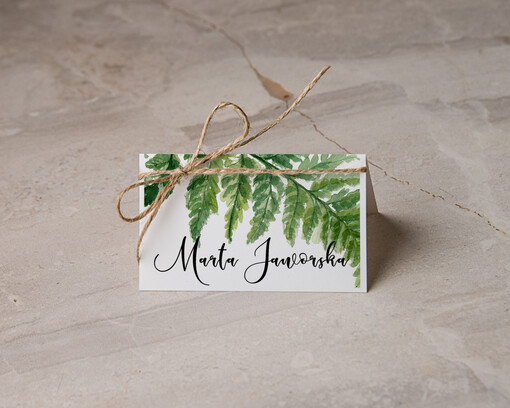  botaniczne podróżnicze  ślubne winietki na stół weselny, rustykalne