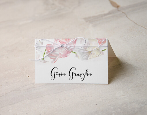  botaniczne podróżnicze  karteczki ślubne winietki weselne, eleganckie