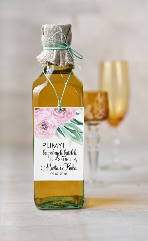  botaniczne podróżnicze  zawieszki na alkohol weselny, botaniczne dowolne teksty