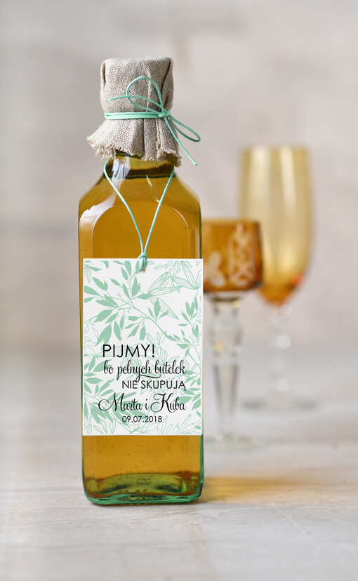  botaniczne podróżnicze  zawieszki na nalewki weselne, botaniczne z waszą treścią