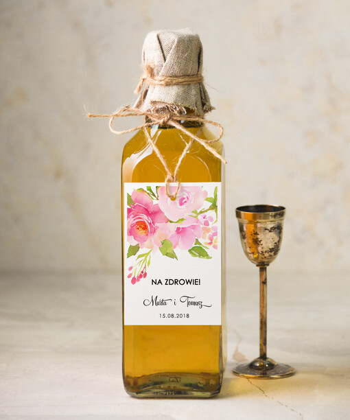  botaniczne podróżnicze  zawieszki na alkohole weselne, botaniczne dowolne teksty