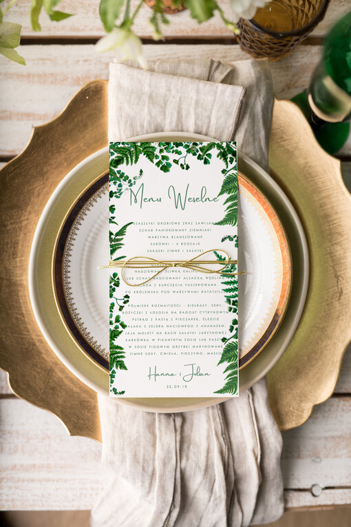  botaniczne podróżnicze  menu weselne plan podawania posiłków na weselu, botaniczne z waszą treścią