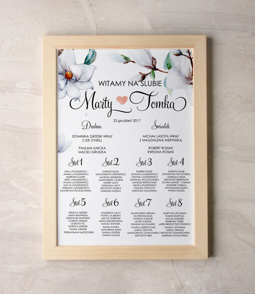  Plakaty botaniczne podróżnicze tablica informacyjna dla gości weselnych, wybierz swoj wymiar w stylu rustykalnym