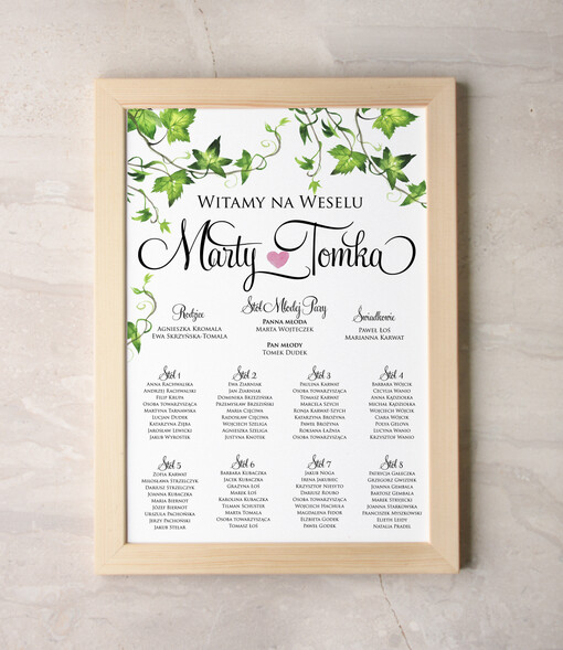  Plakaty botaniczne podróżnicze tablica z rozmieszczeniem gości plan stołów weselnych, w stylu rustykalnym