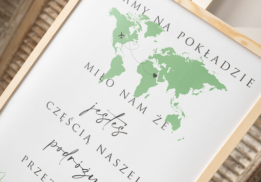  Plakaty botaniczne podróżnicze Tablica powitalna na sali weselnej, elegancka powitalna plansza z mapą świata, pomysł na powitanie gości na sali weselnej, tematyczne dodatki na salę weselną 