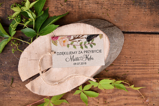  Zawieszki bileciki do prezentów prezencik dla gości weselnych, zawieszki do waszych podarków dla gości