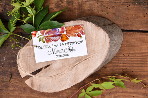  Zawieszki bileciki do prezentów podziekowania dla gosci weselnych, zawieszki do prezentów