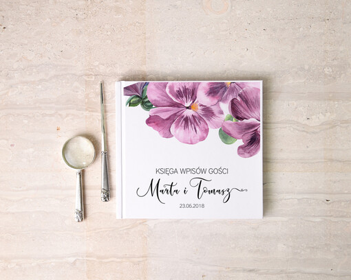  botaniczne księgi pamiątkowe i albumy na wpisy gości weselnych, wybierz swoja tresc rustykalny