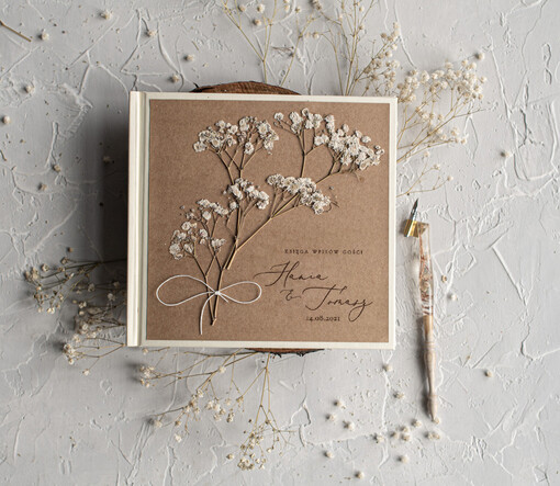  botaniczne księga gości do wklejania zdjęć i wpisów gości weselnych, rustykalna ty decydujesz o kazdym szczegole