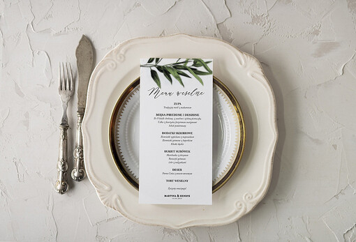  rustykalne ślubne menu karta potraw weselnych, rustykalne dowolna treść
