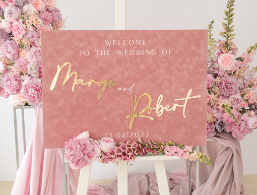  Glamour welurowe Tablica powitalna slubna glamour, elegancka welurowa plansza powitanie gości na Weselu, rama powitanie na weselu
