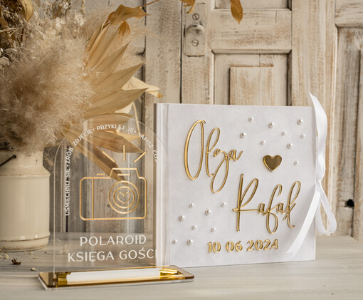  welurowe księga gości na wesele pamiątka ślubu, księga wpisów gości z perełkami złote napisy, elegancka welurowa księga wpisów gości z perełkami